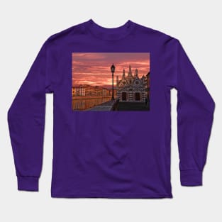 Arno Embankment. Church of Santa Maria della Spina. Long Sleeve T-Shirt